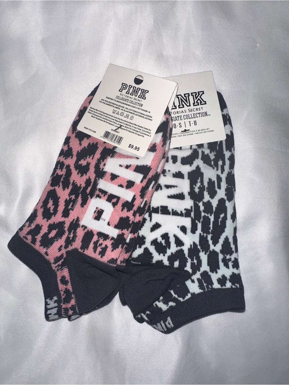 PINK Victoria's Secret Victoria's Secret Leopard Ankle Socks - NWT